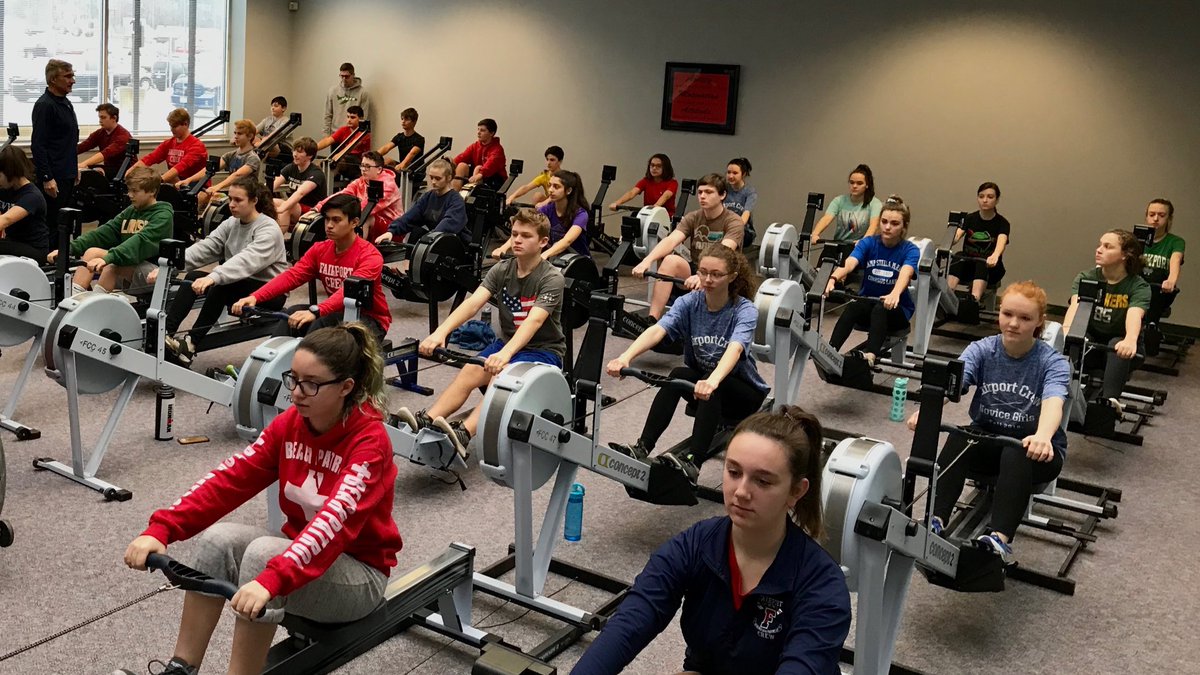 FairportCrew's tweet photo. It's a great day to do an erg piece! #CrewFit https://t.co/Y3GANfnblz