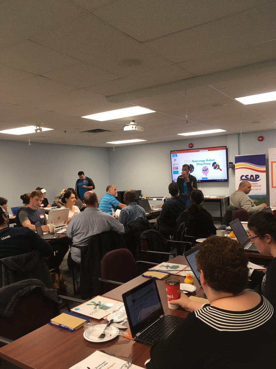 therrienem's tweet photo. 40 enseignants du CSAP apprennent à coder, créer, éduquer un samedi. @lighthouse_labs @KidsCoding https://t.co/h0tX8QIaJu