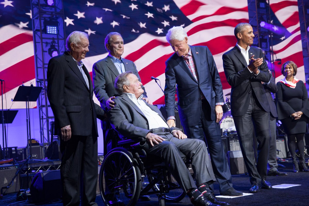 Clinton Foundation (@clintonfdn) on Twitter photo "He never stopped serving. I saw it up close, working with him on tsunami relief in Asia and here at home after Hurricane Katrina. His remarkable leadership and great heart were always on full display." —President <a href="/BillClinton/">Bill Clinton</a> on the passing of President George H. W. Bush "He never stopped serving. I saw it up close, working with him on tsunami relief in Asia and here at home after Hurricane Katrina. His remarkable leadership and great heart were always on full display." —President <a href="/BillClinton/">Bill Clinton</a> on the passing of President George H. W. Bush