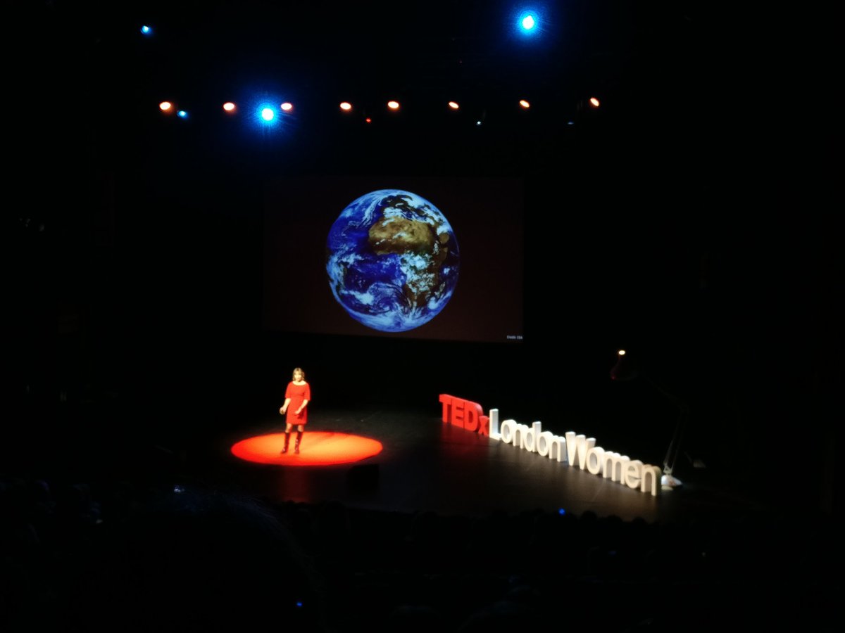 "There are no rules of the road in space. No one owns space. But somehow we still make it work. International cooperation is vital in space" Dr Alice Bunn from <a href="/spacegovuk/">UK Space Agency</a> opens #TEDxLondonWomen #ShowingUp
