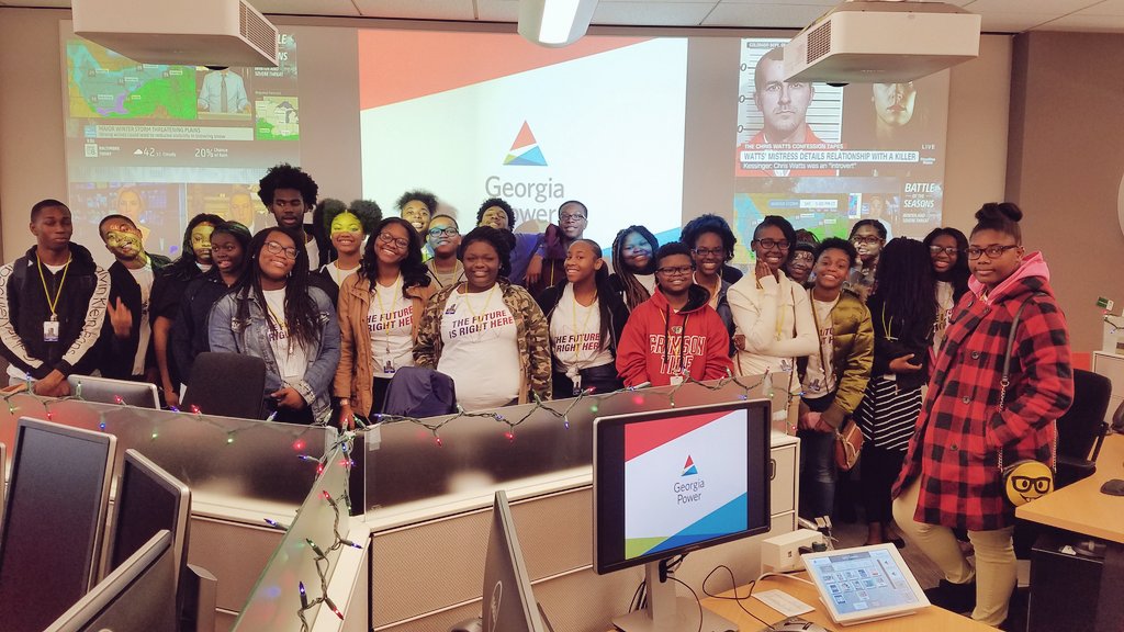 Ms_LMorgan's tweet photo. Thank you @GeorgiaPower for hosting @3DEschools students of @Banneker_HS! The students enjoyed the tour! #bhslevelup https://t.co/TV5GHFnNRw