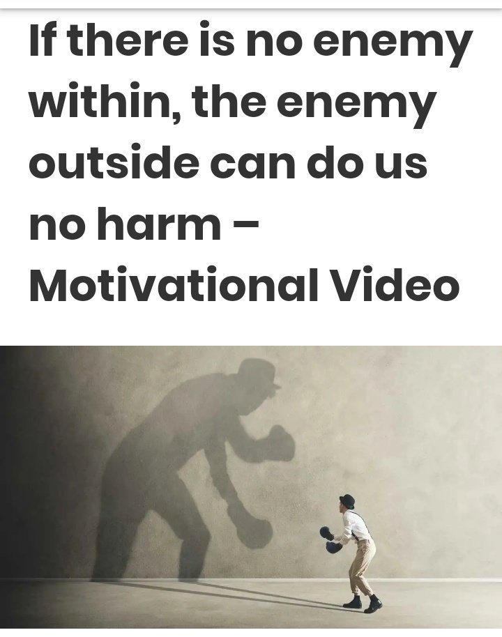 StirGift's tweet photo. Deal with your internal enemy (yourself), defeat the internal enemy and rise beyond greatness.

@23Blaque https://t.co/CFnpYuyok9