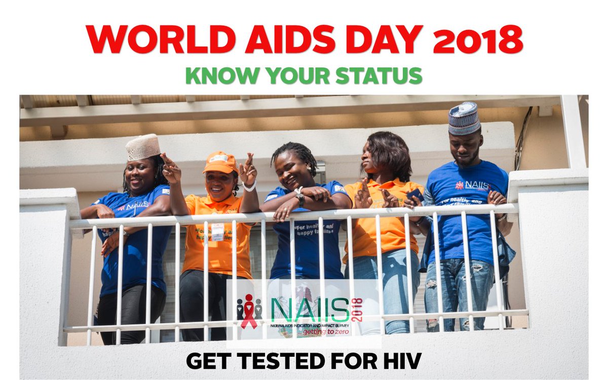 STAFF OF NAIIS CENTRAL OFFICE COMMEMORATE WORLD AIDS DAY 2018: #KnowYourStatus #NAIIStoKnow #WorldAIDSDay @NAIISNG @NCDCgov @GlobalFund @NACANigeria @USCDCNIGERIA @UNAIDS @WHO