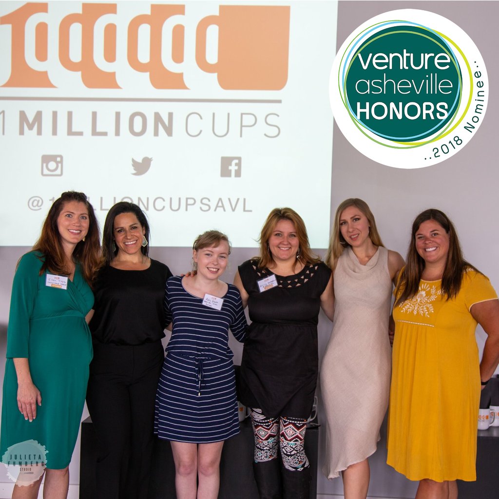 The 1 Million Cups AVL Team is so honored to have been nominated for Support Organization of the Year for the <a href="/VentureAVL/">VentureAVL</a> honors! Can't wait to celebrate the entire Asheville Entrepreneurial Community this Thursday at ISIS Music Hall ✨🥂🔥