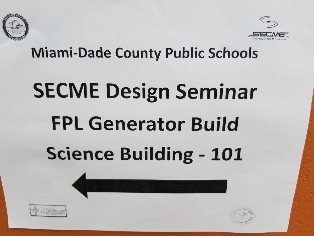 MDCPSSci's tweet photo. @MDCPSSTEAM #SECNE Robotic Hand and FPL Generator Saturday Seminar #partnerships @MDCPSAcademics @MiamiCAO https://t.co/j9YcSZ7qfY