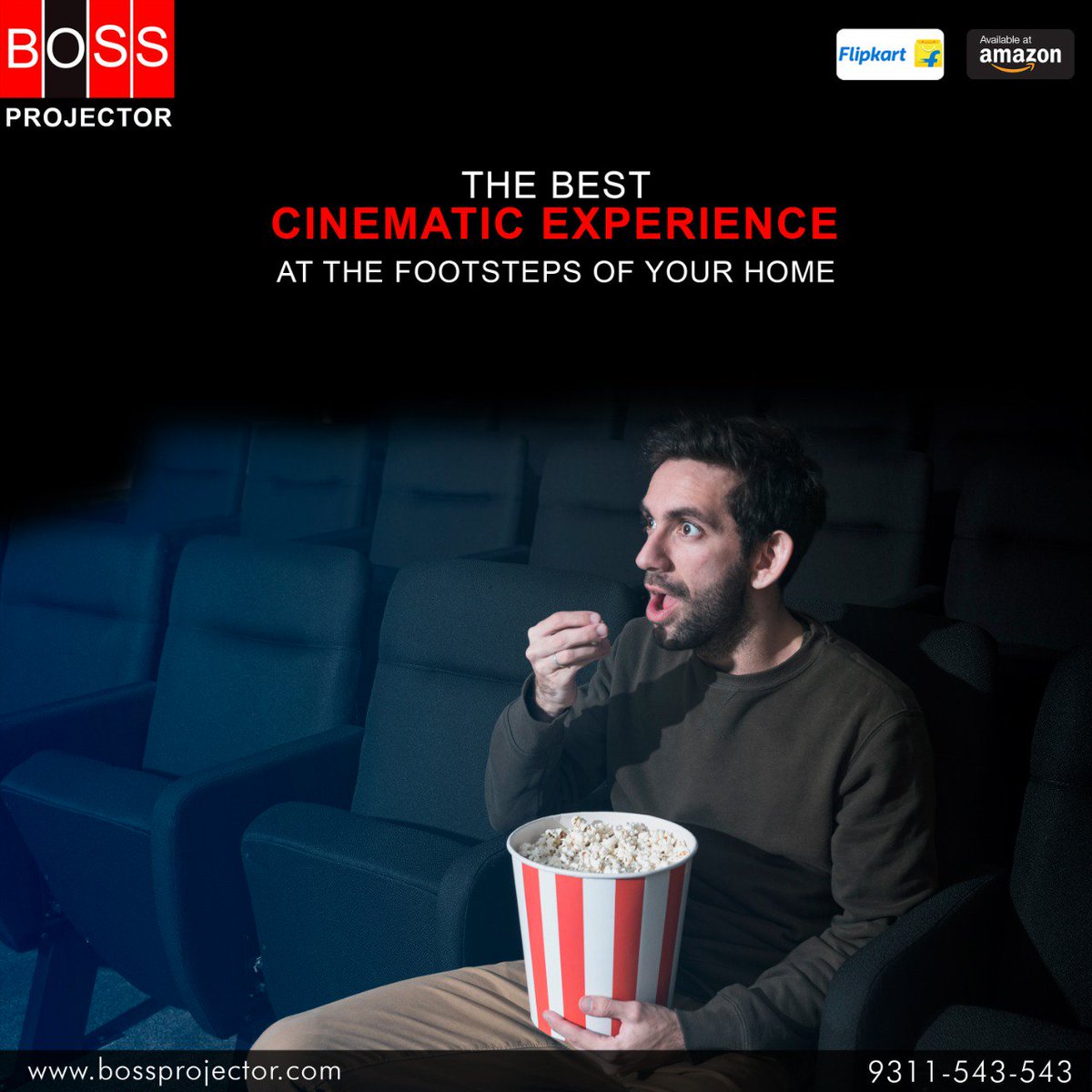 BProjectors's tweet image. Have the best cinematic experience at the footsteps of your home that too, with India’s mistrusted (AND MOST AFFORDABLE) #Projector, BOSS!

Buy on #amazon: amazon.in/s/ref=nb_sb_ss…

#BossProjector #Projectors #AffordableProjector