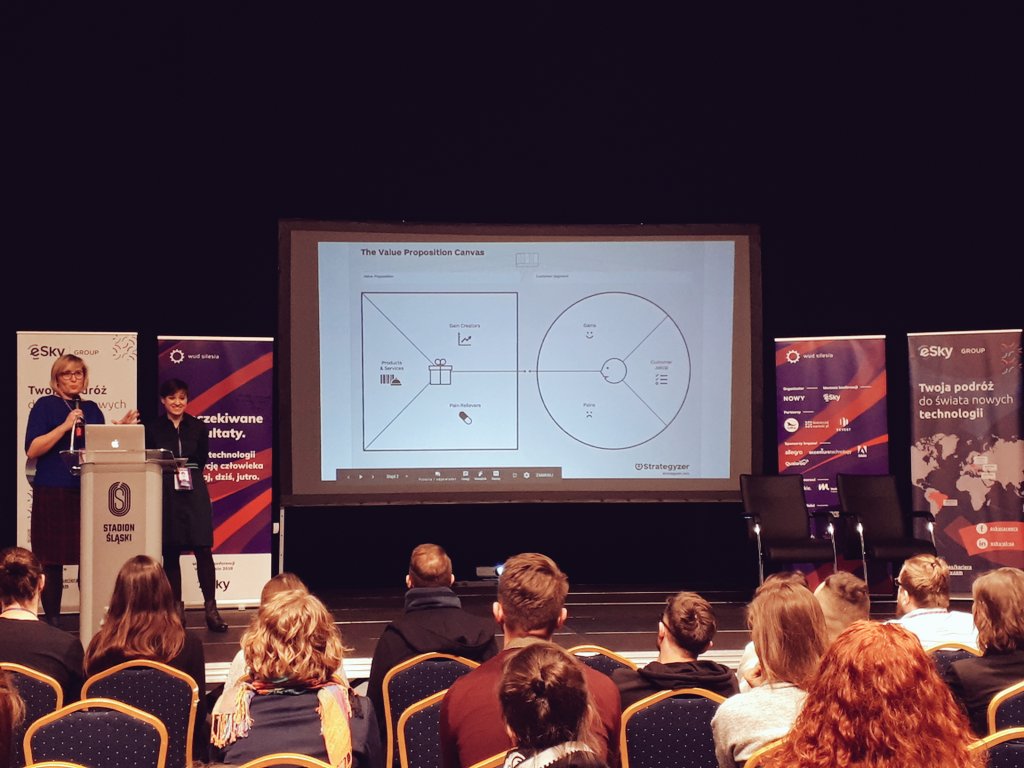wudsilesia's tweet photo. How about allowing the user to make a choice? On stage Katarzyna Drożdżal and Agata Nowak https://t.co/sdR1t0oGgn
