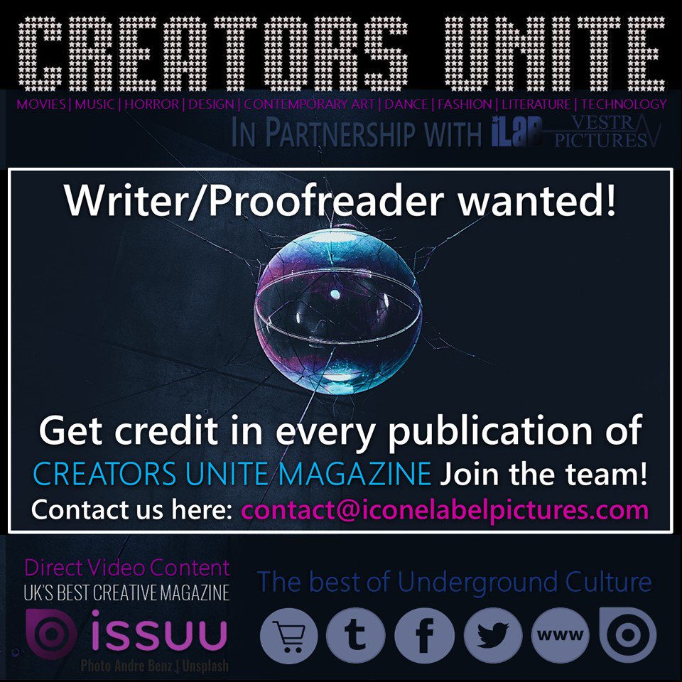 EmilieFlory's tweet photo. #CreatorsUnite #Magazine The best of Underground Culture
Available to read on @issuu https://t.co/sOnuKL4zQY 
#supportcreators #issuuloves #IssuuStories
@kreepazoidkelly @TonyNewton1 @PromoteHorror @bloodyflicks @Firstscreamto @Cat_Cavendish @RiverCityOtter @ShockingMag #RT PLZ https://t.co/jdw96XnTY3