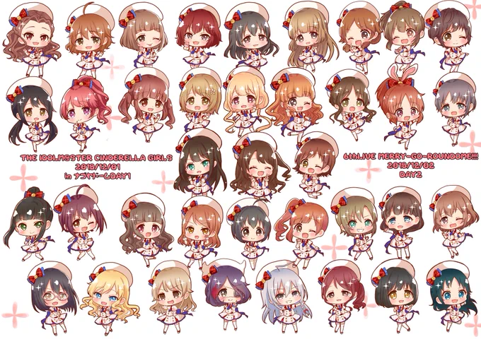 デレマス6thナゴヤドーム出演メンバー全員描きました(*'ω`*)!
#imascg_6th #デレマス6th #imas_cg 