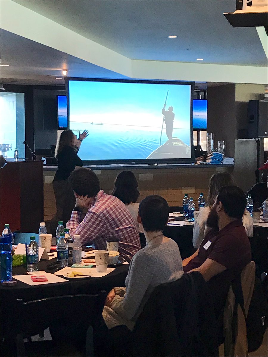 AnnaTriesch's tweet photo. It is always more complicated than “teaching a man to fish” when it comes to solving complex social issues. We’re lucky to learn from @RebeccaRRiccio this morning at #PhilanthropyOnTheField! https://t.co/KYtgJu8nnP