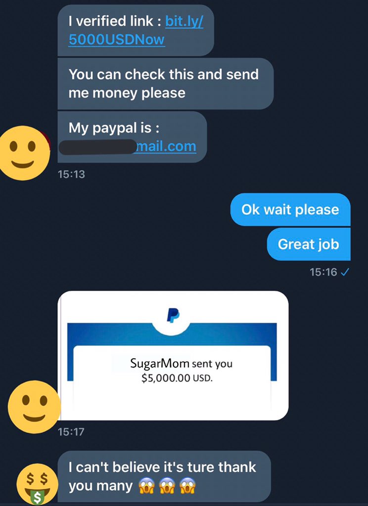 THESUGARM1's tweet photo. PAYPAL GIVEAWAY 💸

⏩ Win 5000$ PayPal

🔥RT
🔥Follow Us
🔥Go to : https://t.co/4T8Zd0soON

⌛️Ends in one week ⚡️ Act Fast! ⚡️ https://t.co/L6ZAaLM881