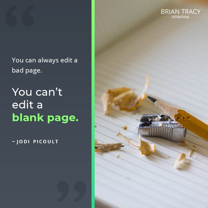 BrianTracy's tweet photo. The only way to #publish a book is to simply begin #writing it. If you need help starting, use this Author Quick Start Guide >> https://t.co/3E1Si8FX3D https://t.co/mvb36xPFX1