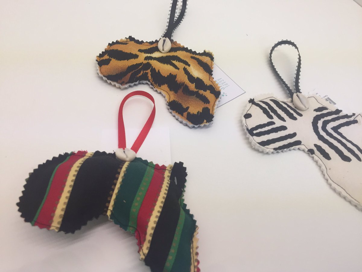 Africa Holiday Ornament I’m mudcloth, stripe, and animal print