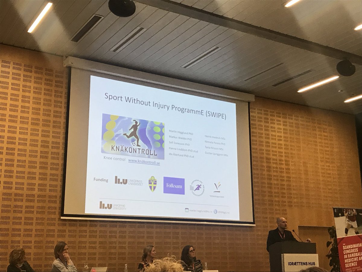 martinasker's tweet photo. Last but not least @MHgglund on successful injury prevention strategies #SCHMS2018 https://t.co/cLoSc3eC7y