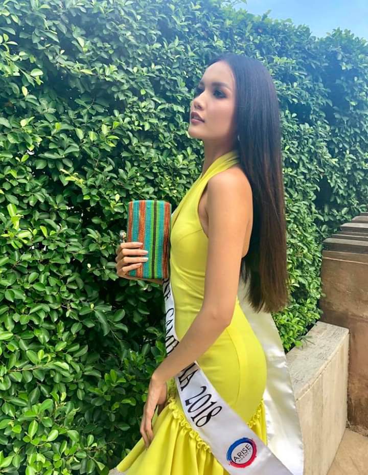 Lee168Mr's tweet photo. Yellow is color of joy so  that is my dress for this evening 💛#MissUniverse  #MissUniverseCambodia https://t.co/fTds0vP0Bc