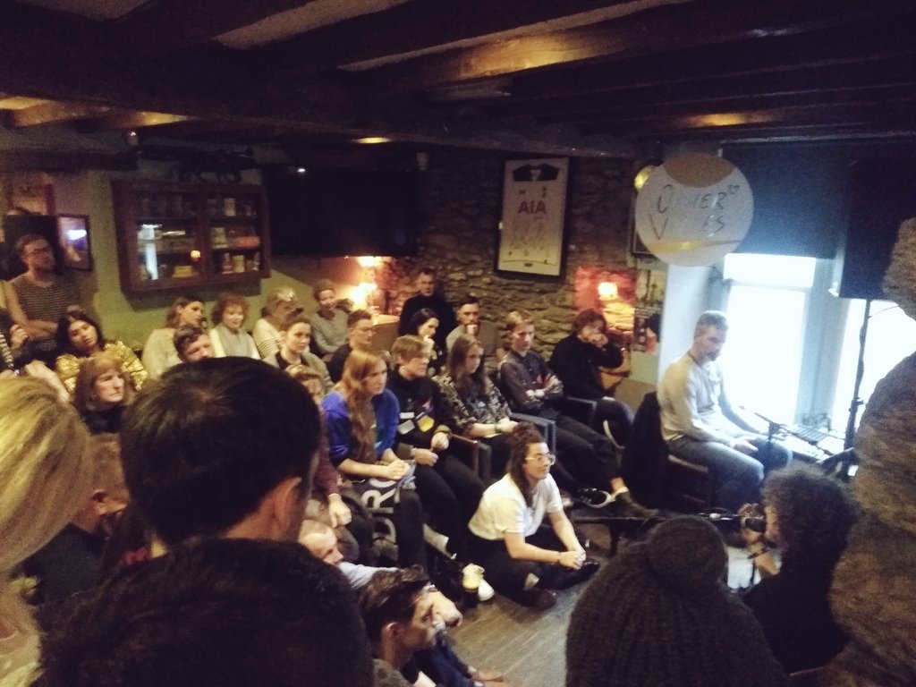 hellobanter's tweet image. OV royalty Annie Mac in back of Foxy John&apos;s, talking Irishness in the UK, being a sound interviewer and growing up as a DJ.