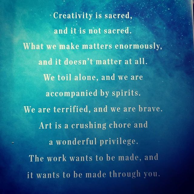 BrittanyDufort's tweet photo. My soul is fed by creativity and music. Excited to read Big Magic by @elizabeth_gilbert_writer 💙 #creativity #bigmagic #creativelivingbeyondfear https://t.co/ltbB6hBfZP https://t.co/BnVZe2VeUN