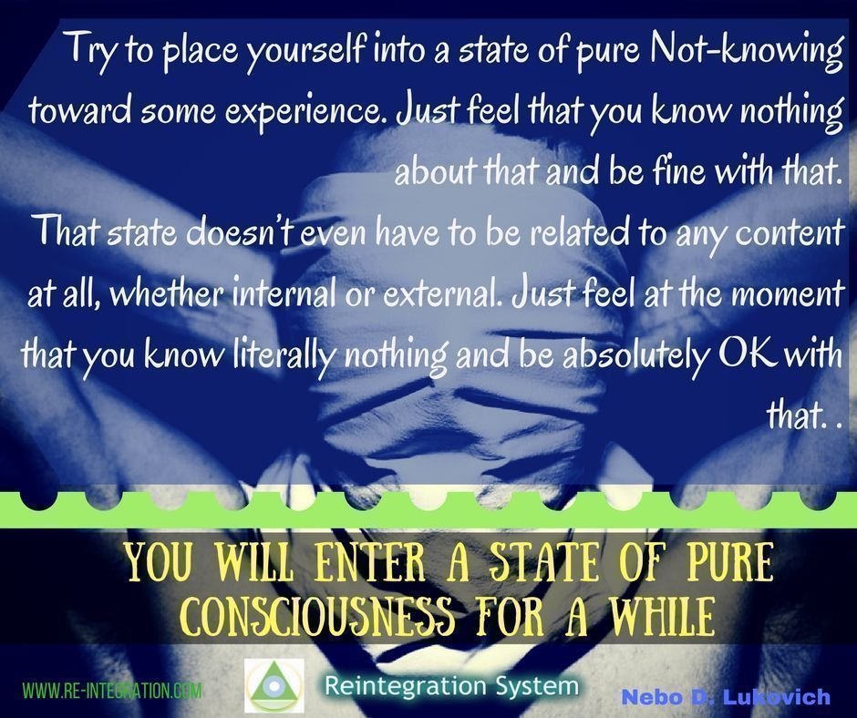 yreintegration's tweet photo. Embrace the state of NOT-KNOWING. It'll bring you immense #InnerPeace & #Creativity.
Check out our website at https://t.co/bsYZD0KJKo
#NotKnowing #Awakening #SpiritualBliss #SpiritualClarity #Enlightenment #Mindfulness #HereAndNow #Presence #ReintegrationQuotes https://t.co/U7n8EKS5Ve