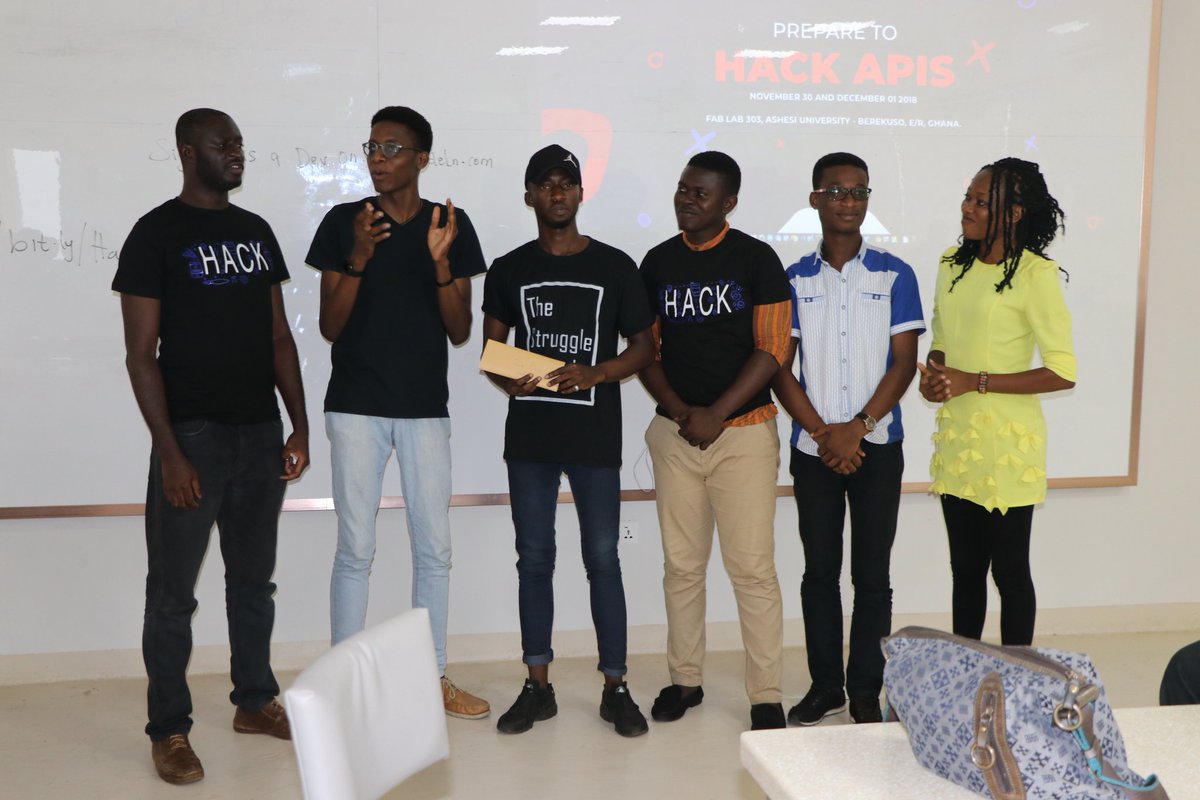 dscashesi's tweet image. Issa Wrap! Congratulations to the top 3 teams in the Hack-API Hackathon (1st & 2nd Place teams consist of @Ashesi students). We saw solutions that blew our minds away! 1st place, Team Dzifa built a system that uses NLP to manipulate picture properties such as color, format etc...