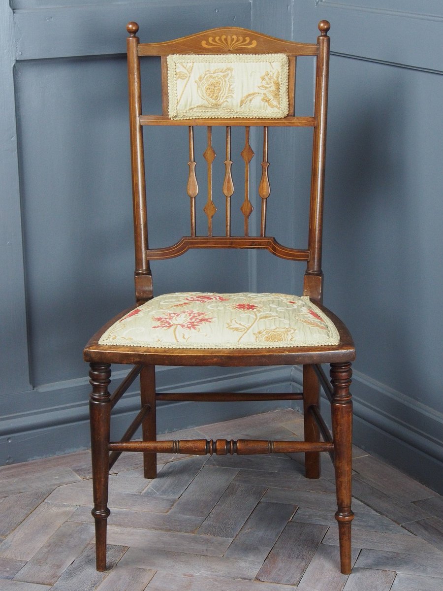 For sale in the Fred's Shed Antiques #etsy shop: Edwardian Bedroom Chair.
etsy.me/2BL3DE4 #furniture #antiquechair #edwardianchair #bedroomchair #inlaidmahogany #bedroomfurniture #hallchair