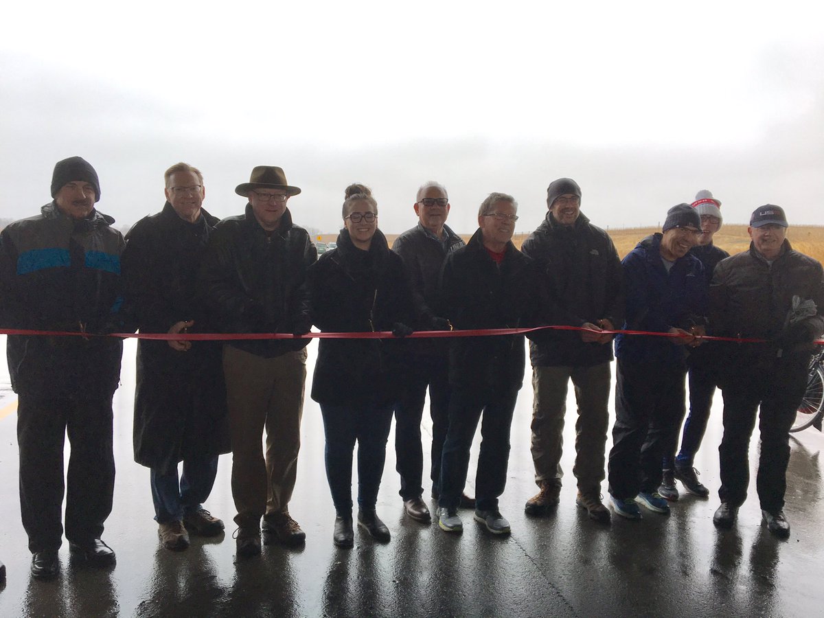 Iowans are certainly hearty! The cold didn't keep us away from celebrating the soon-to-open Highway 100 extension!