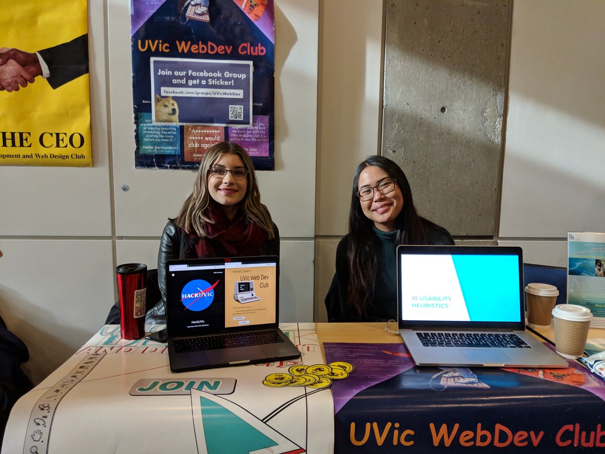 UVicWebDev's tweet photo. We are at #UXDay2018 and we already did our 1st presentation, come join us for our 2nd presentation at 2:35pm 😜 😃 https://t.co/ioi01xI4yv