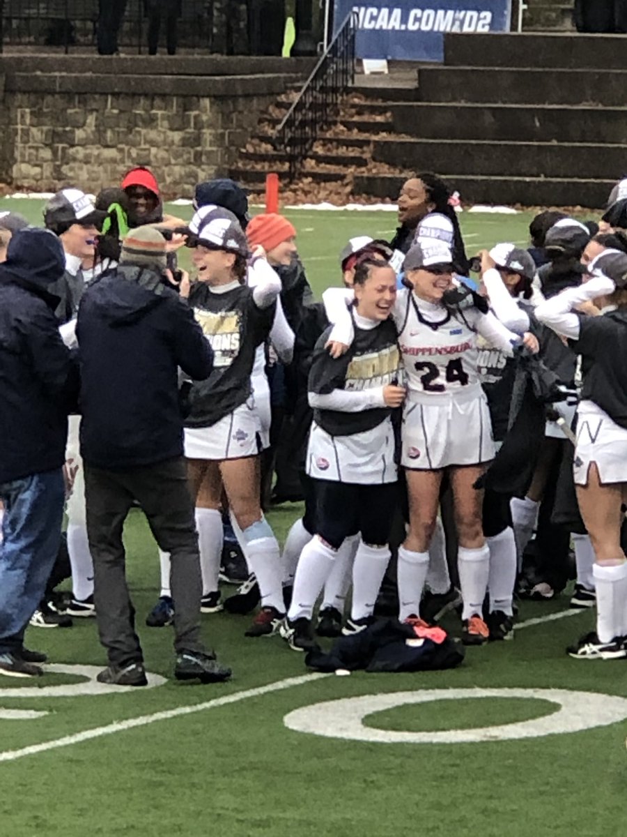 Congratulations Meg Green and the Shippensburg Raiders. Back to back to back national field hockey champions!