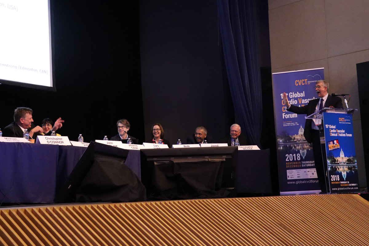 CVCTForum's tweet photo. A lighthearted #heartfailure session chaired by Dr. Chris Oconnor @coconnormd and Dr. Michael Felker at #CVCT18 @DukeCardiology @DukeHeartCenter https://t.co/bl9aj4KPDL