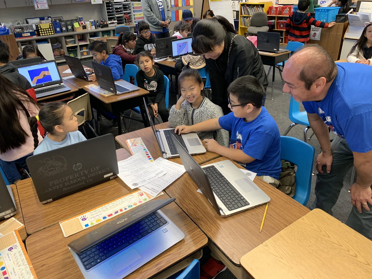thosewhocan's tweet photo. Mr. @mcgradtRM8 and his second grade students sharing their work with guests. #EPIC2018 https://t.co/9lXX4zpkoZ