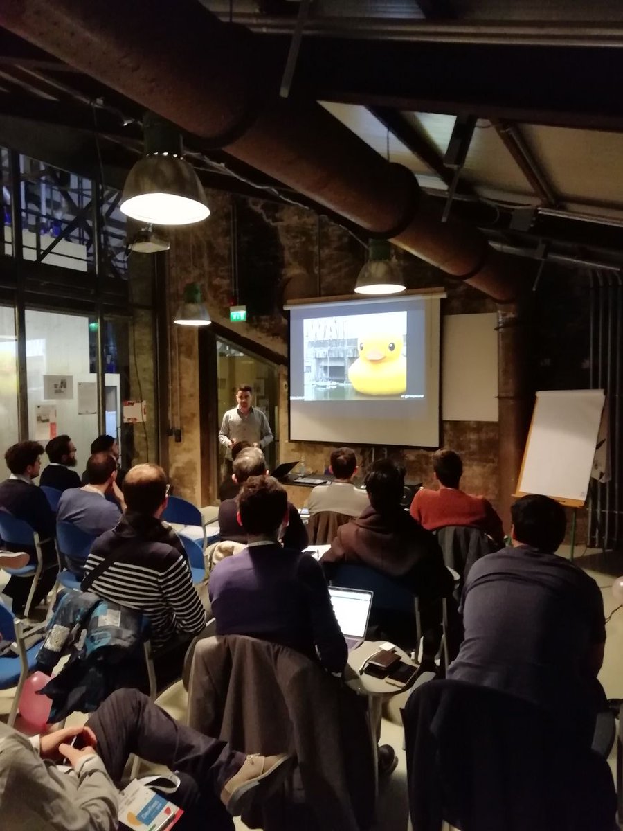 gdgbologna's tweet photo. Il sole sta tramontando ma la #DevFest va avanti con:
💻 Francesco Baldassarri ( @francesco_1985 ) : "Google Cloud: Data, ML and AI going serveless"
🖥 Alessandro Aglietti ( @creepsound ) : "Event loop tales on I/O bound Node.js applications"
#DevFest18 #DevFestER #GDGItalia https://t.co/d33cOjV4KP