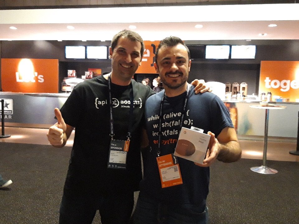 CloudAPPi's tweet image. Y aquí tenemos al ganador!!! #codemotionMadrid2018 Jose Luis Gauxachs