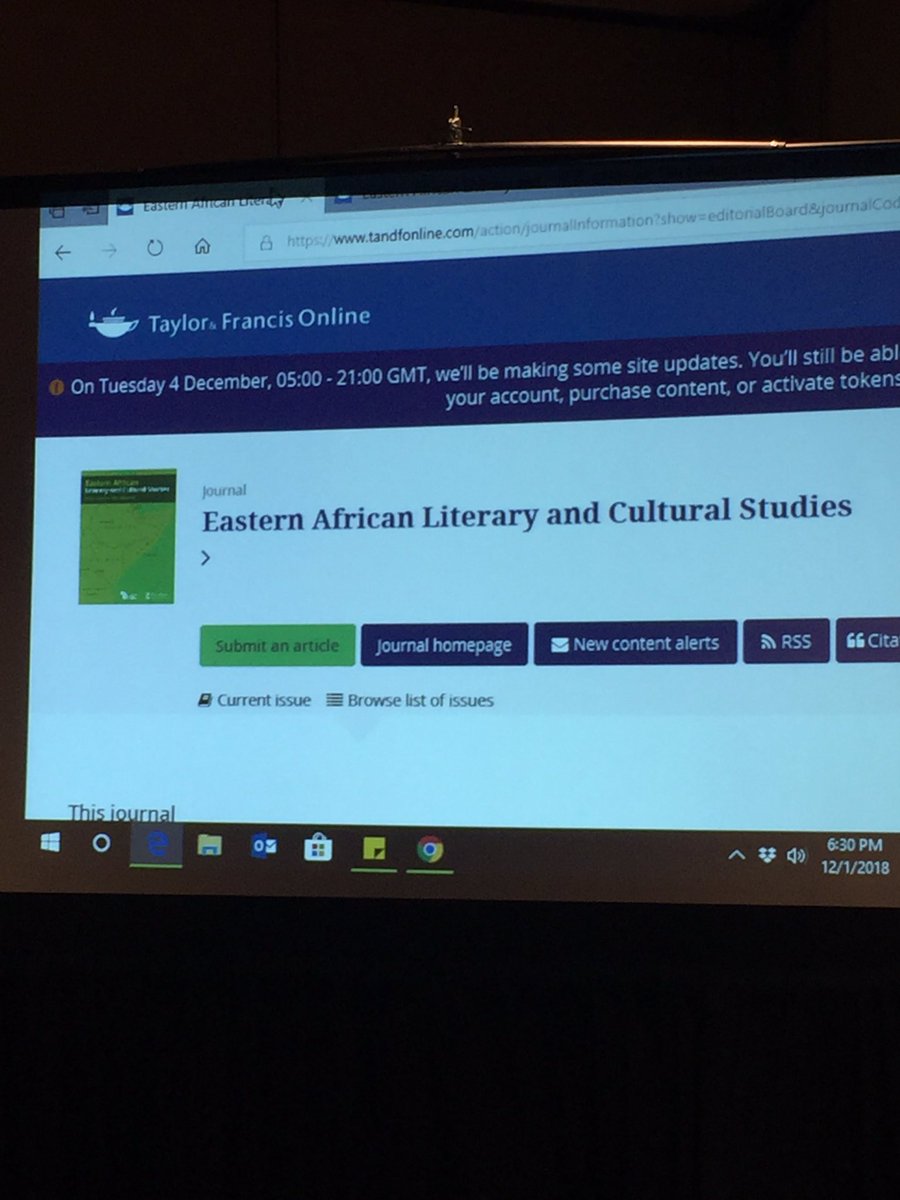 yolandebouka's tweet photo. Lynda Gichanda Spencer, editor of @ealcs1 speaks to us about how they work with @TandF_Africa to expand the quantity and visibility of work from young scholars in the region #DecolonizingAfricanStudies #africanStudies2018 https://t.co/gcSsNKgy0A
