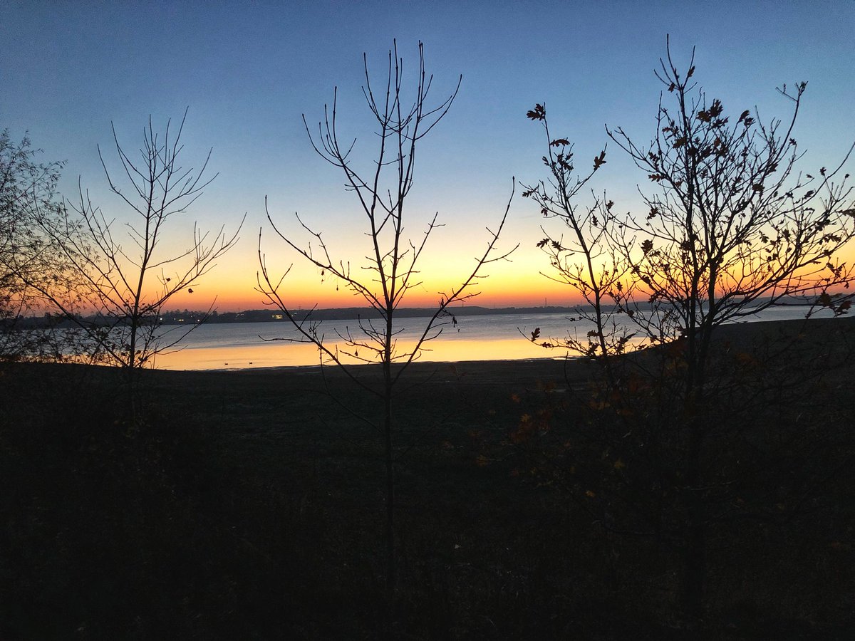 Dusk over the lake.