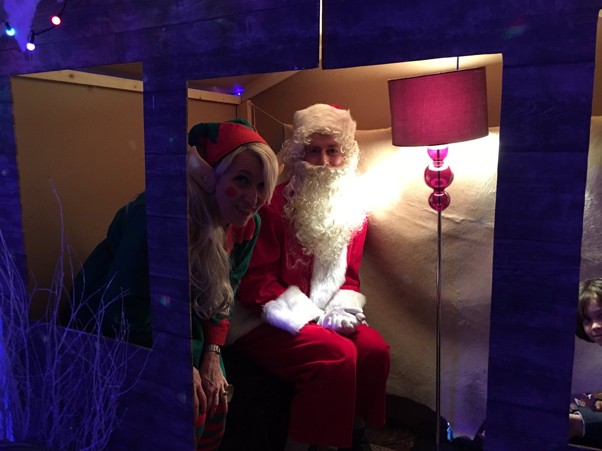 Father Christmas and his trusty elf came to THS today for the Christmas Market!