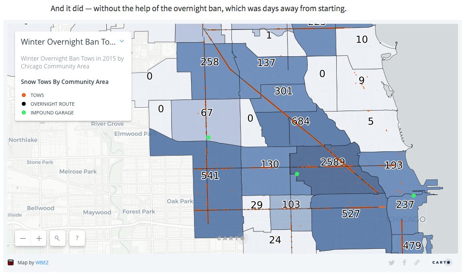 3) The worst hit area is usually Wicker Park in the @Alderman_Moreno 's 1st ward. That's because the area is saturated with residential parking zones, and Milwaukee and Division streets are both on the  #overnightparkingban, leaving few places to park