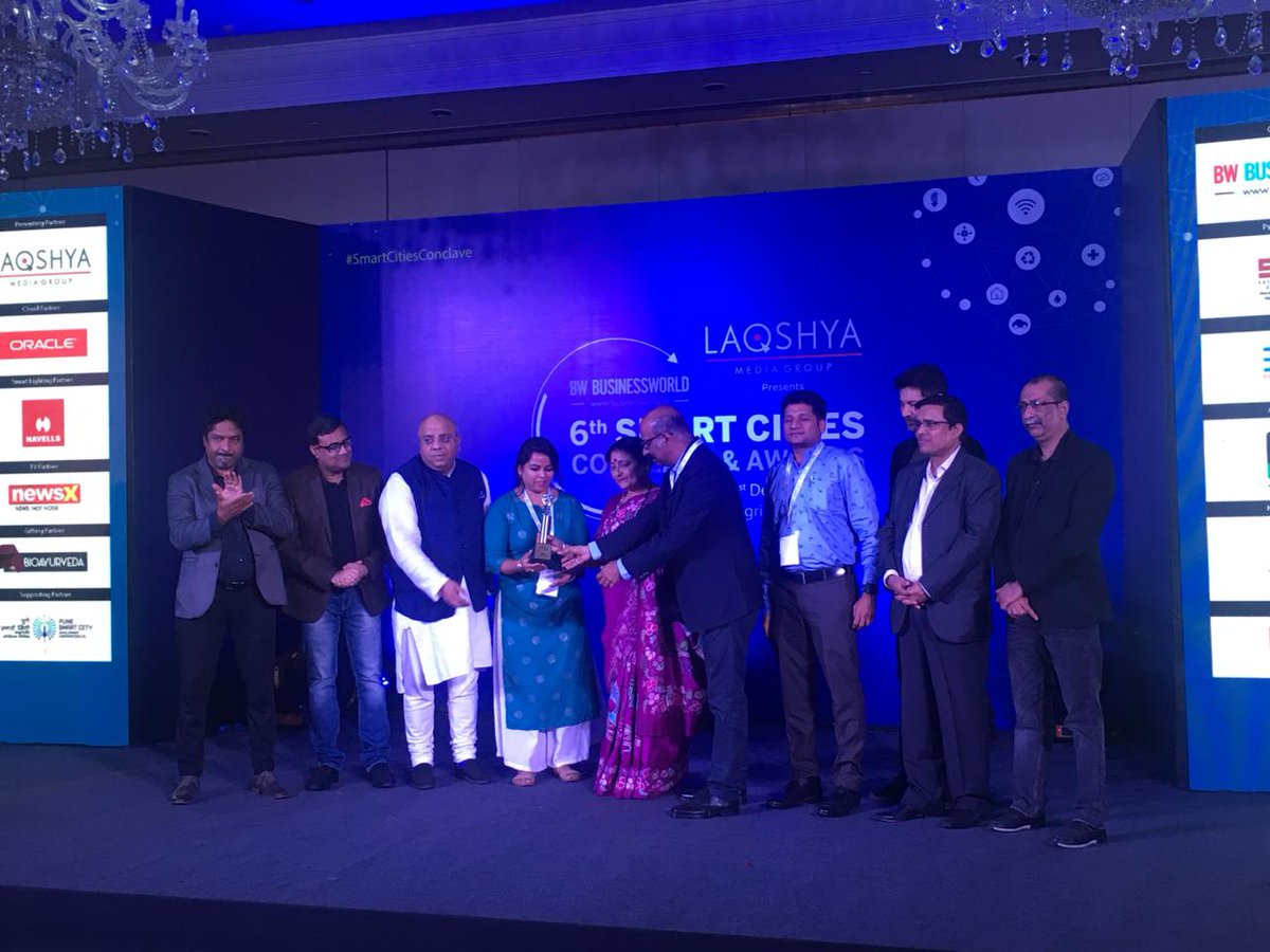 Awrarded as the 'Best State for Safety &amp; Security initiate' <a href="/BWBusinessworld/">BW Businessworld</a> #SmartCitiesConclave 2018.