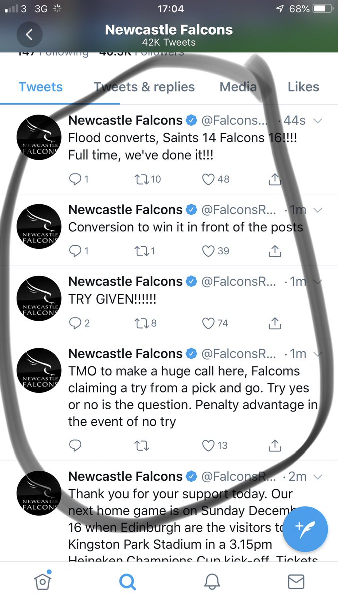 MPratt456's tweet photo. Get in there! ⁦@FalconsRugby⁩ https://t.co/mwlvfBuRfl