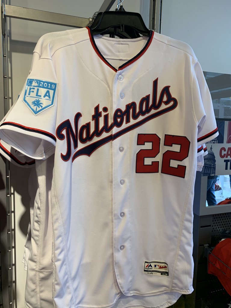 nationals spring training jersey