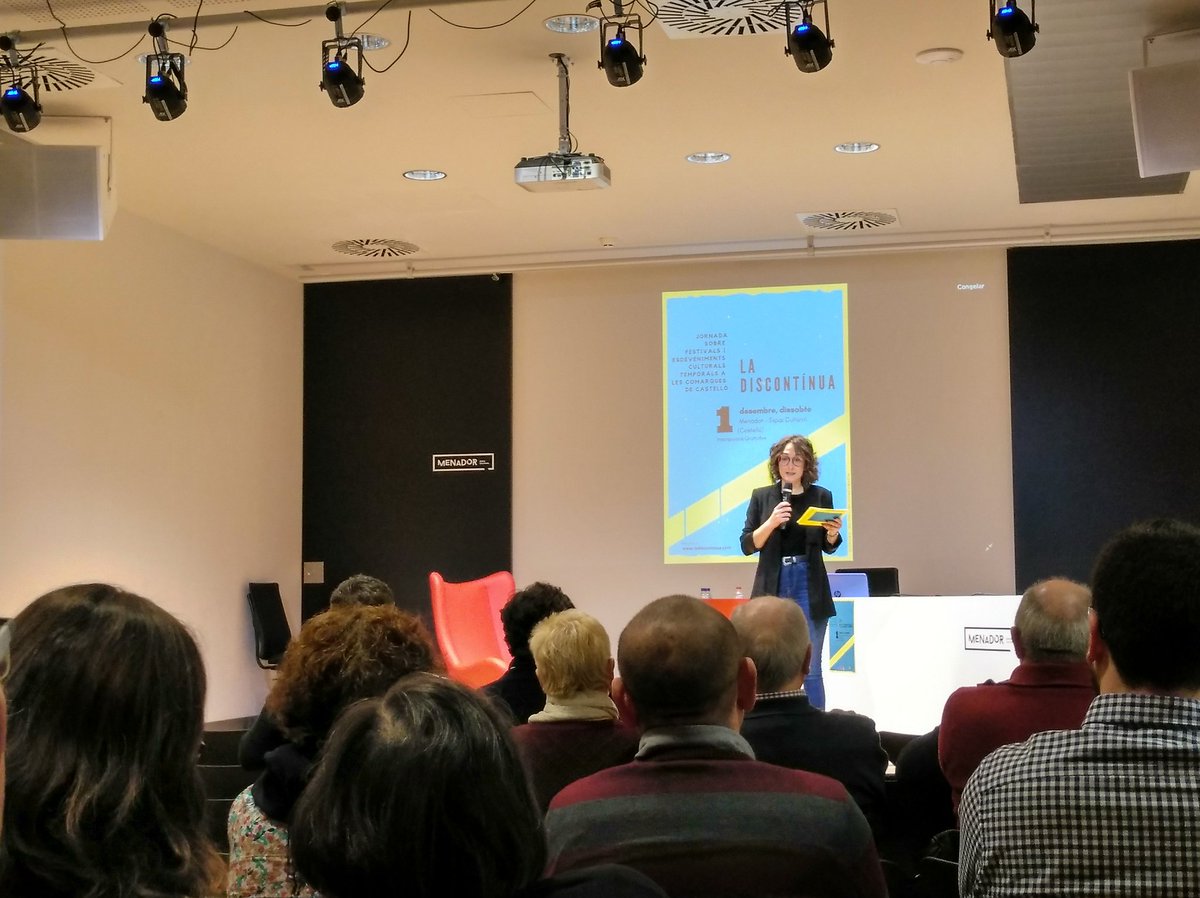 angelportoles's tweet photo. Comença ja el showcast "Castelló: territori cultural" amb una mostra de 7 Festivals de la província i presentat per Anna Ribés @annaribesb a #LaDiscontínua2018 https://t.co/XBBHJbiycA