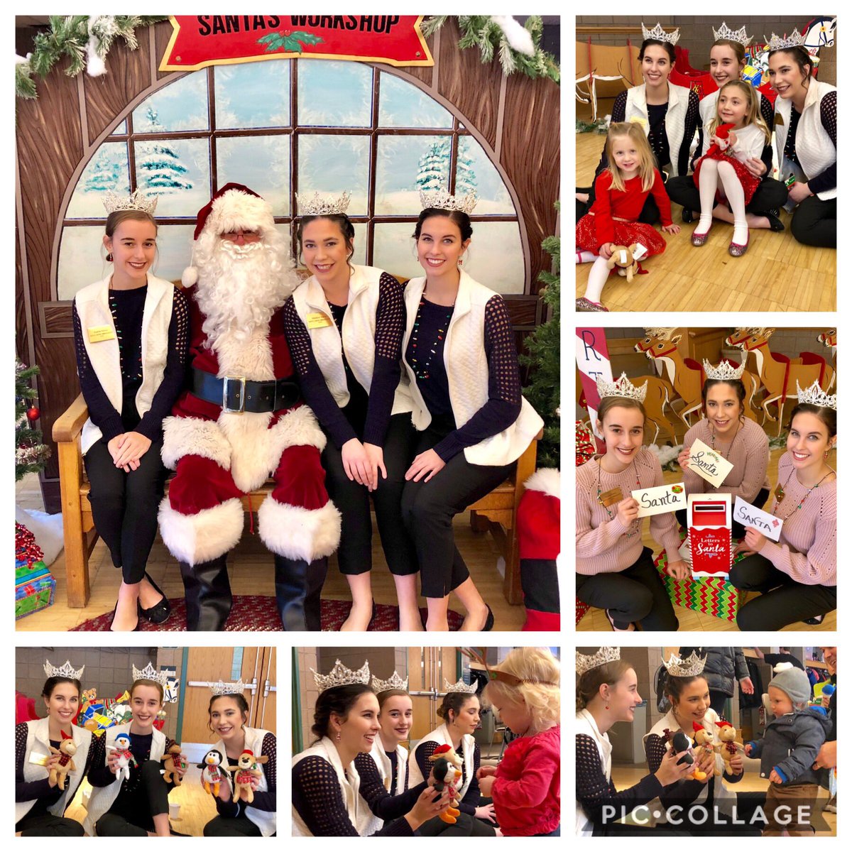 MGAmbassadors's tweet photo. We love being Santa’s helpers and meeting all the kids of Maple Grove! #HappyHolidays https://t.co/IeZxjNhIfi
