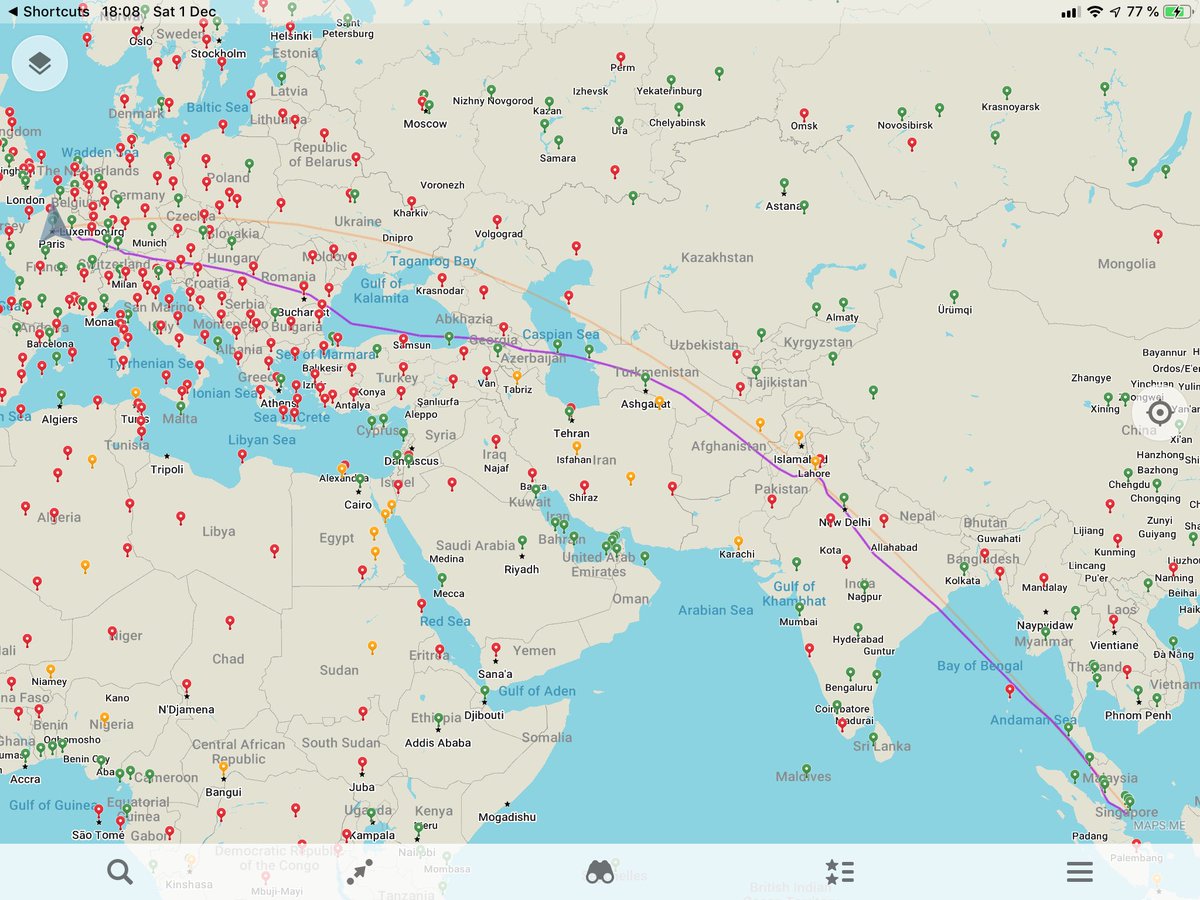 pascalrs's tweet image. Off to #Singapore @ChangiAirport tonight. #AF256
✈️ Boeing 777-300ER F-GSQG
🌎 10729 km / 6668 mi
⏱ 12h03m, ETA 16:18 (0818 UTC)
⛽️ 107.5 t (135000 litres), including reserves
👨‍💼284 pax👨‍✈️17 crew (4 pilots w/ @c0740b895d77473 / 13 cabin)
#flightmaps #flightdata @flightradar24