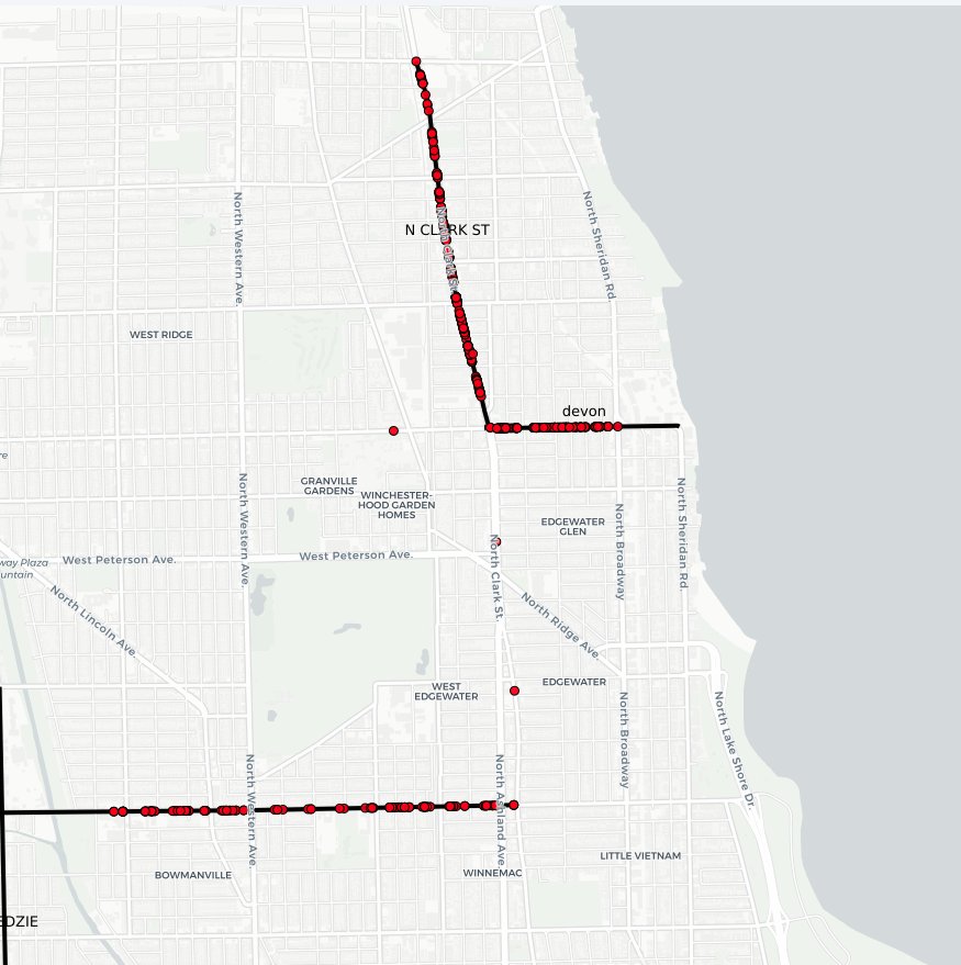 7)That's right, a contiguous grid was broken up, leaving a random fragment on a corner of Roger's Park in the  @JoeMoore49 's 49th Ward. Because of its proximity to a police station, it's also gets doubly penalized with both a $60 ticket and a $170 tow  https://interactive.wbez.org/maps/snow-tows/snow-tows-1.html