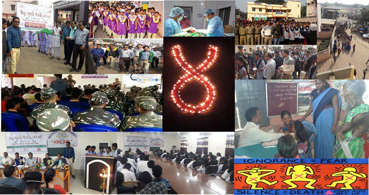 World Aids Day 2018. Celebrating 30th. Anniversary. Know your Status