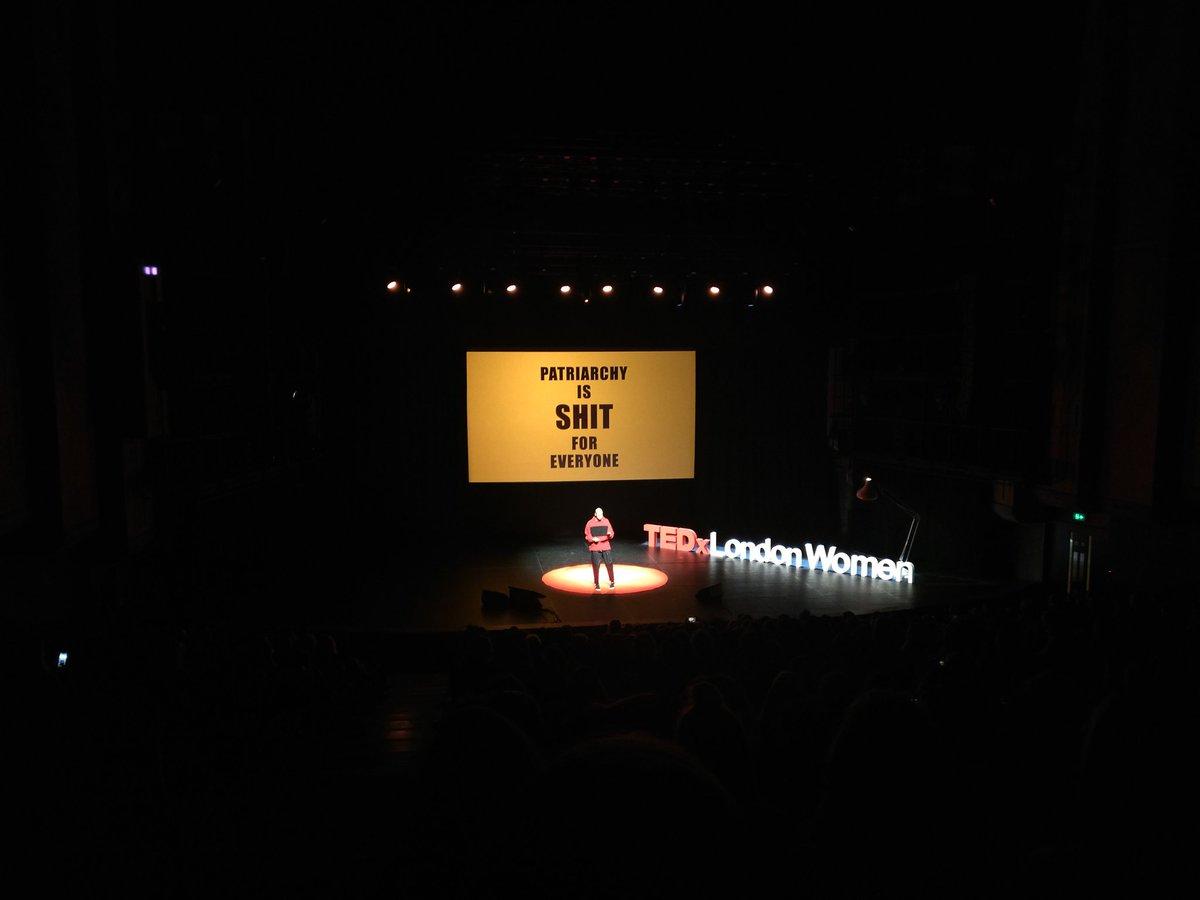 "By saying 'Boys will be boys ' we set the bar for what we expect of men very low. Boys will not be boys. Boys will be what we teach them to be" <a href="/TheRealBenHurst/">Ben Hurst</a> on toxic masculinity at #TEDxLondonWomen #ShowingUp