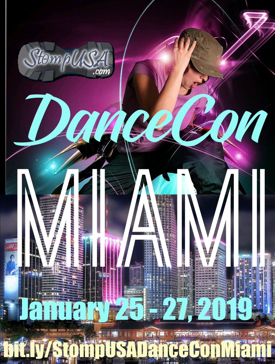 ScorpioBrands's tweet photo. Make 2019 Your Dance Crew's Best Year Ever / Join Us In MIAMI / South Florida This January || #StompUSADanceCon Miami Is Coming To Miami || https://t.co/Gi86FXyWl5 || Inspired by #IndieGoGo
#Media https://t.co/WypUyMB3P8