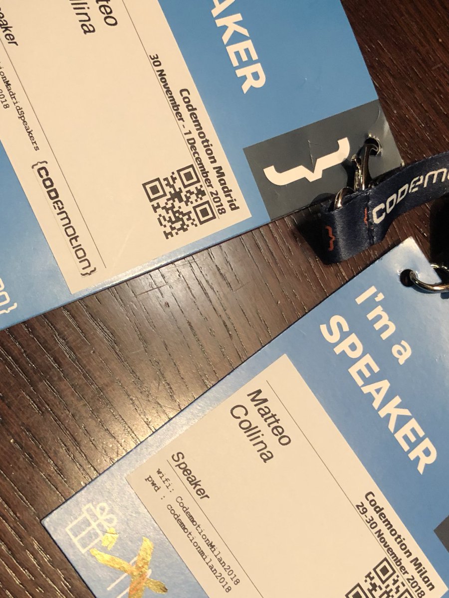 matteocollina's tweet image. From @CodemotionIT to @CodemoMadrid! Two fantastic conferences! #codemotion