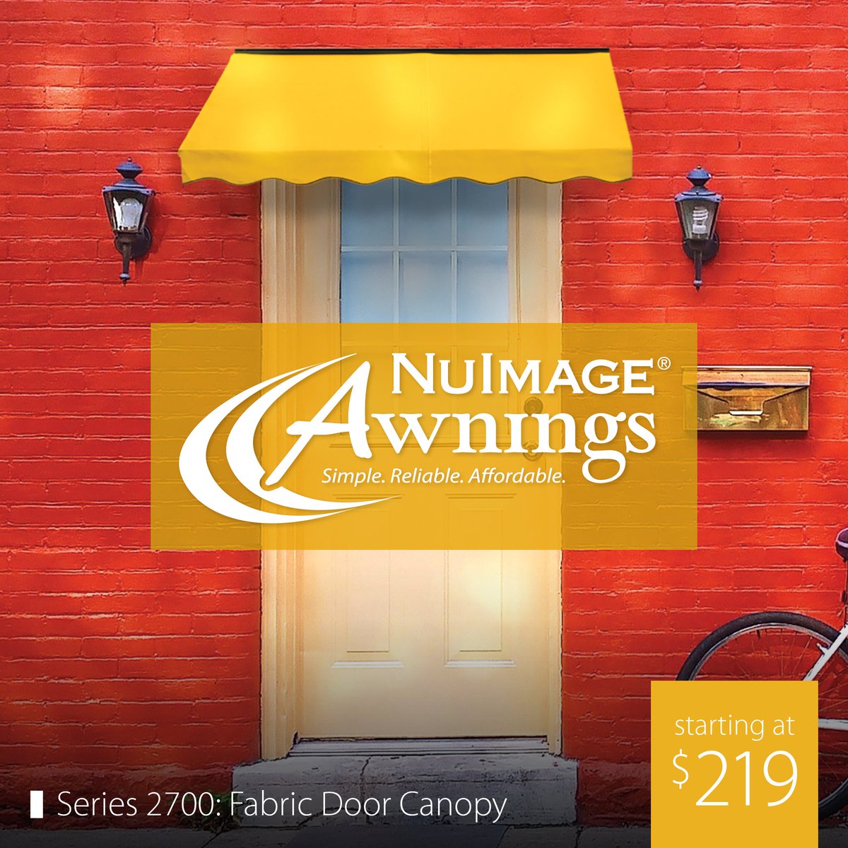 nuimageawning's tweet photo. Brighten things up with over 100 Sunbrella fabric options when you order a Fabric Door Canopy by NuImage Awnings! https://t.co/TxKoy58pDq #Awnings #HomeExterior #HomeImprovement #HomeDesign #MadeInUSA 🇺🇸 #NuImageAwnings #DIY #FabricAwnings #Fabric #home #usa #shade #sunbrella https://t.co/D8TqgZ5lfJ