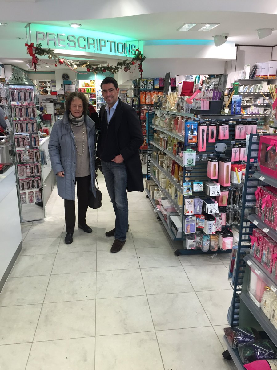 PGWCllrs's tweet photo. Finally, Frances &amp; @MSThorley popped into CE Harrod Pharmacy at 207 New King's Road, where they discussed with the owner about the challenges facing the high street such as online shopping &amp; parking challenges. #smallbizsaturday https://t.co/fuUDJ4ubE2