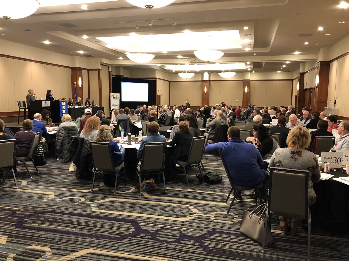 mnmsba's tweet photo. That’s a wrap on the 2018 Delegate Assembly! Thank you to our school board member delegates for the great work they’ve done on behalf of our public school students! #DA2018 https://t.co/kOfrkkyzO0