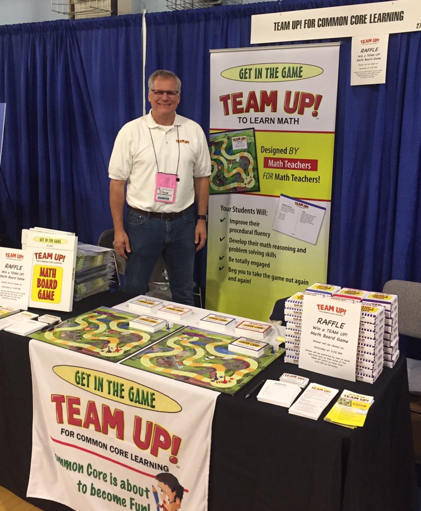 teamupboardgame's tweet photo. @teamupboardgame is excited to be at the @CAMathCouncil North Conference this weekend in Pacific Grove. If you are at the conference, come by our booth  and sign up for our raffle to win a free game. #cmcmath https://t.co/7AV46CIcp5